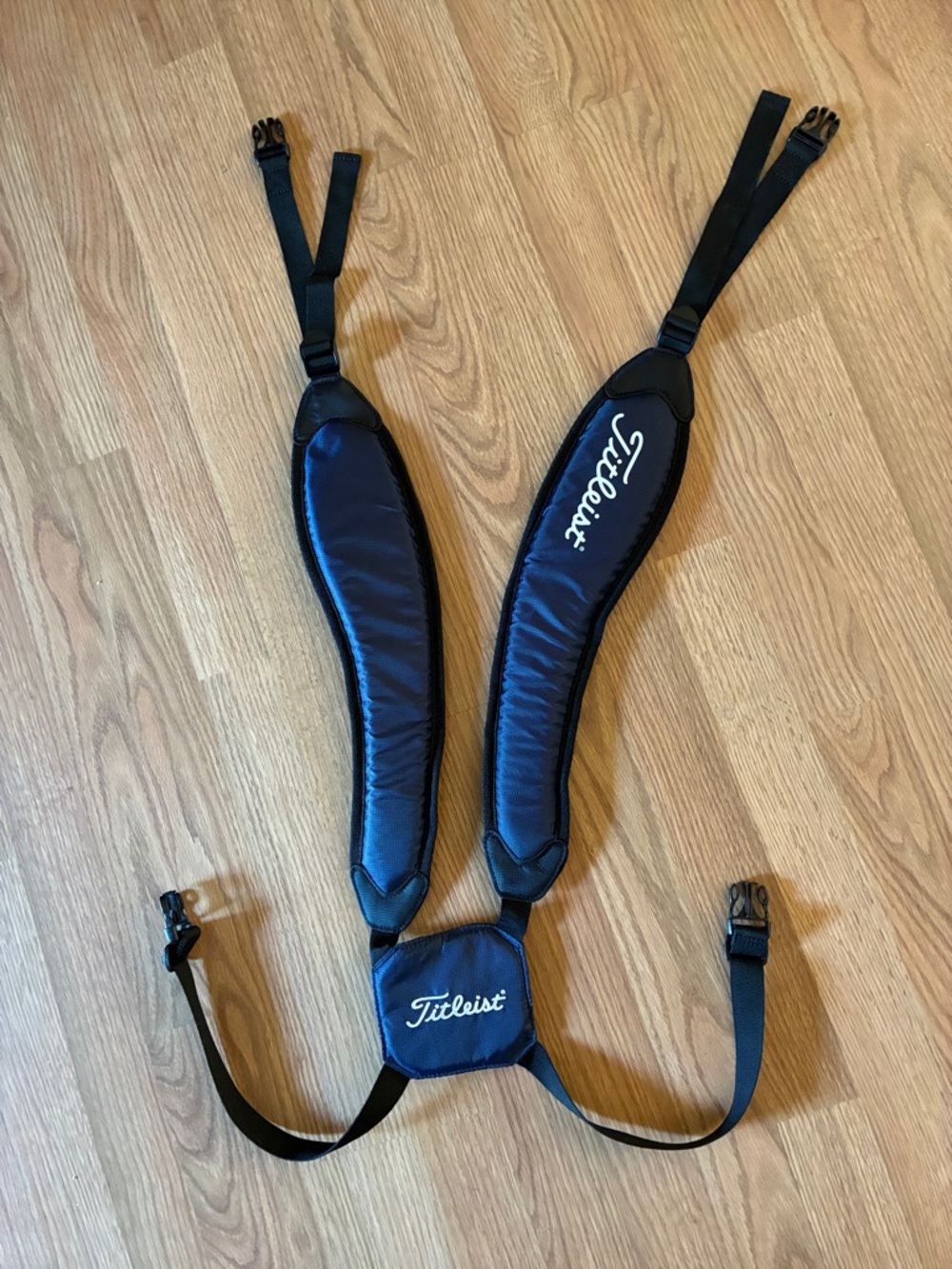 Titleist Navy Blue and Black Padded Golf Bag Strap